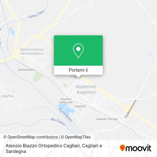 Mappa Alessio Biazzo Ortopedico Cagliari