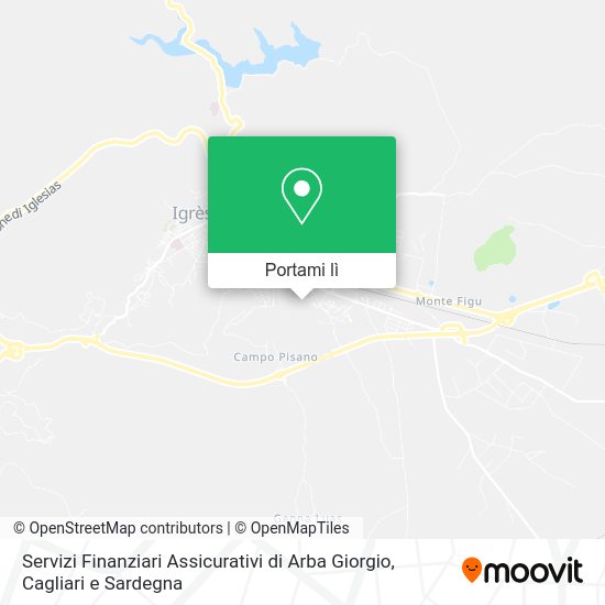 Mappa Servizi Finanziari Assicurativi di Arba Giorgio