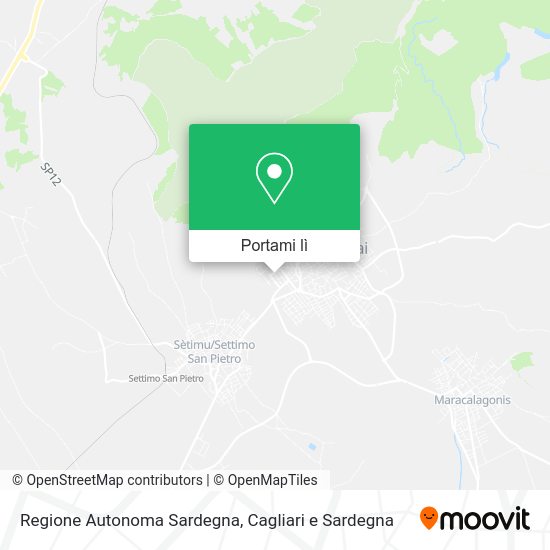 Mappa Regione Autonoma Sardegna