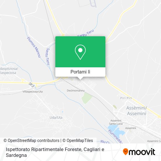 Mappa Ispettorato Ripartimentale Foreste