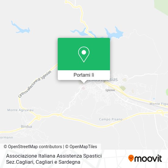 Mappa Associazione Italiana Assistenza Spastici Sez.Cagliari