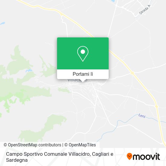 Mappa Campo Sportivo Comunale Villacidro