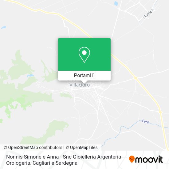 Mappa Nonnis Simone e Anna - Snc Gioielleria Argenteria Orologeria