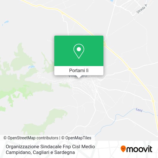 Mappa Organizzazione Sindacale Fnp Cisl Medio Campidano