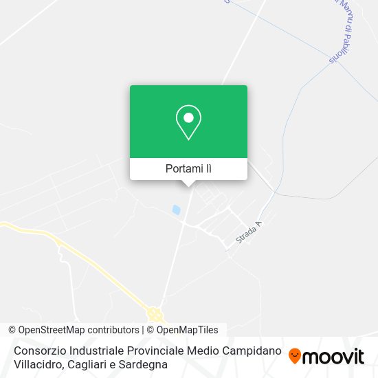 Mappa Consorzio Industriale Provinciale Medio Campidano Villacidro