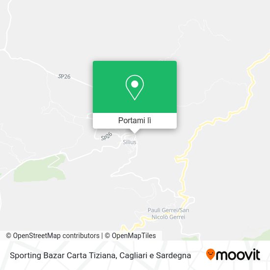 Mappa Sporting Bazar Carta Tiziana