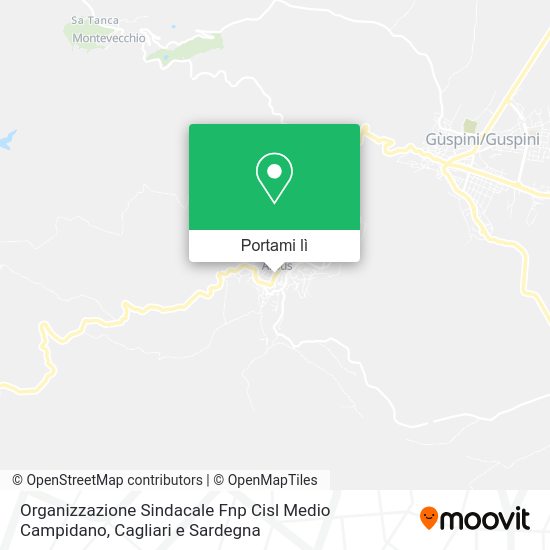 Mappa Organizzazione Sindacale Fnp Cisl Medio Campidano