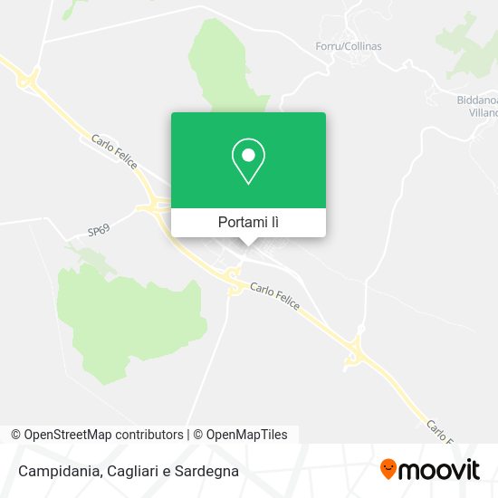 Mappa Campidania