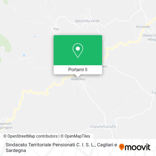 Mappa Sindacato Territoriale Pensionati C. I. S. L.