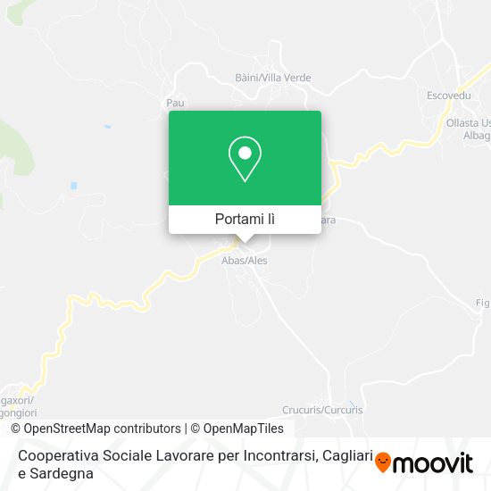 Mappa Cooperativa Sociale Lavorare per Incontrarsi