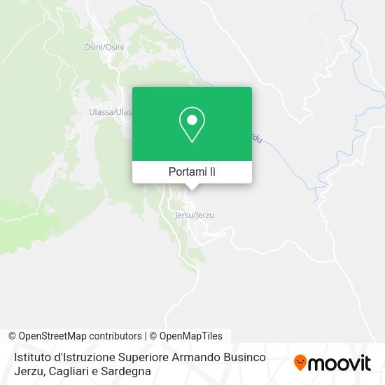 Mappa Istituto d'Istruzione Superiore Armando Businco Jerzu