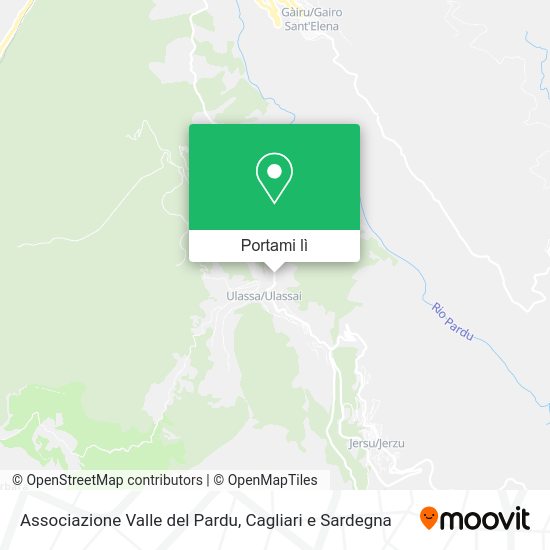 Mappa Associazione Valle del Pardu
