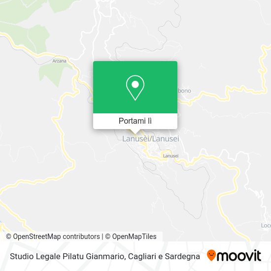 Mappa Studio Legale Pilatu Gianmario