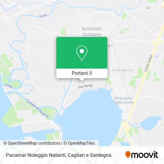 Mappa Pacamar Noleggio Natanti