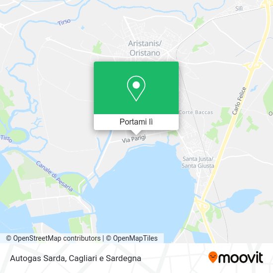 Mappa Autogas Sarda