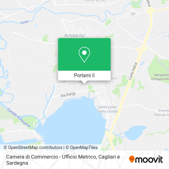 Mappa Camera di Commercio - Ufficio Metrico
