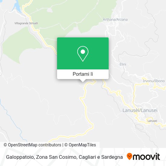 Mappa Galoppatoio, Zona San Cosimo