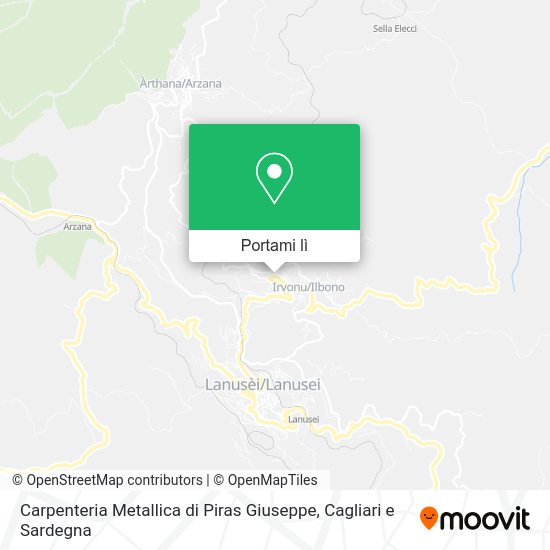 Mappa Carpenteria Metallica di Piras Giuseppe