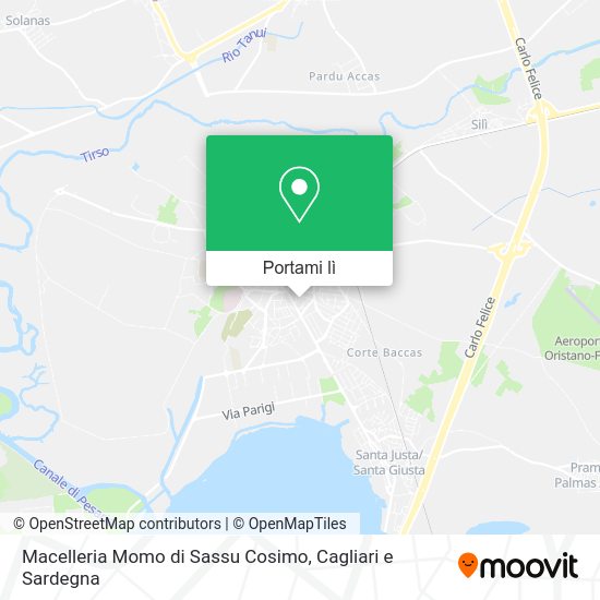 Mappa Macelleria Momo di Sassu Cosimo