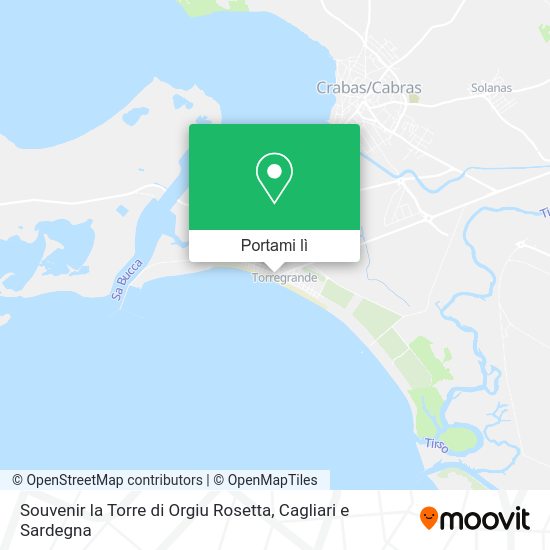 Mappa Souvenir la Torre di Orgiu Rosetta