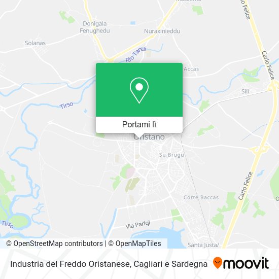 Mappa Industria del Freddo Oristanese
