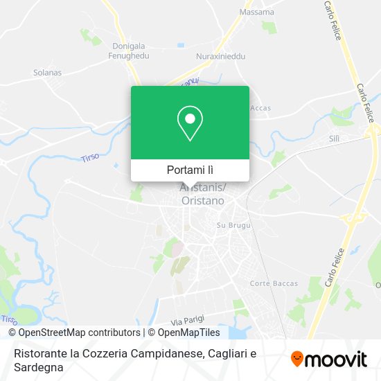Mappa Ristorante la Cozzeria Campidanese