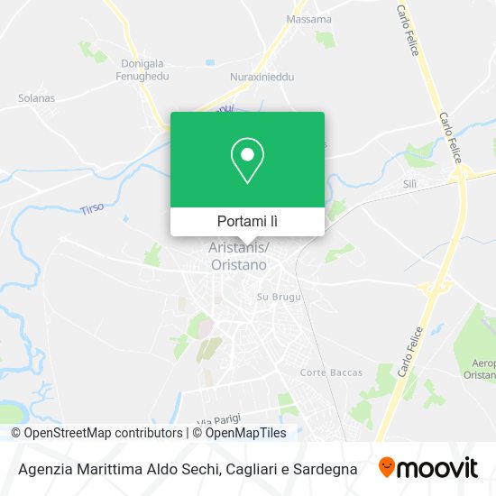 Mappa Agenzia Marittima Aldo Sechi