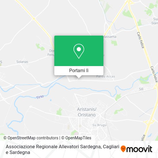 Mappa Associazione Regionale Allevatori Sardegna