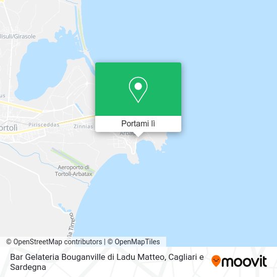 Mappa Bar Gelateria Bouganville di Ladu Matteo
