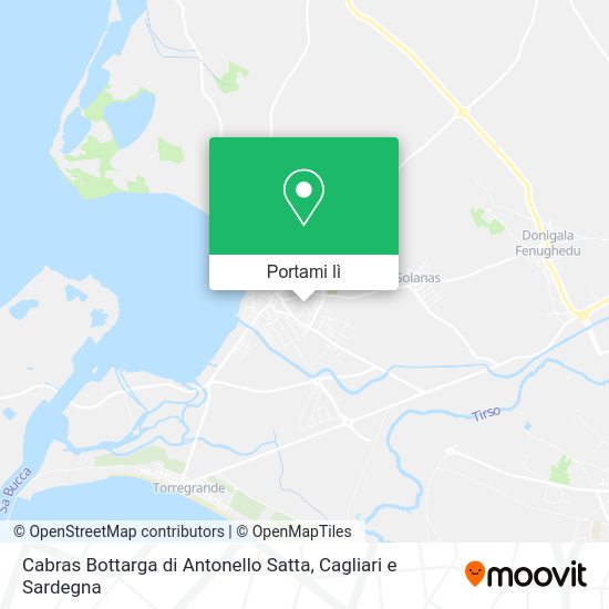 Mappa Cabras Bottarga di Antonello Satta