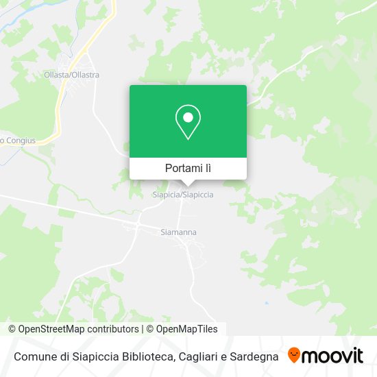 Mappa Comune di Siapiccia Biblioteca