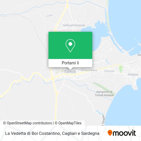 Mappa La Vedetta di Boi Costantino