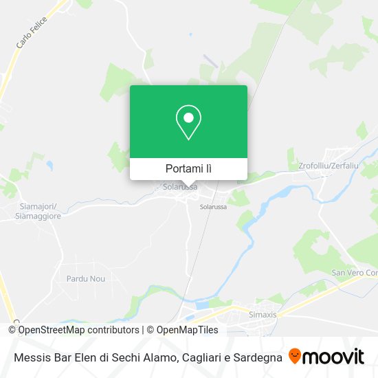 Mappa Messis Bar Elen di Sechi Alamo