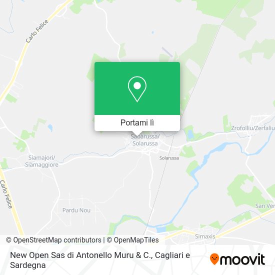 Mappa New Open Sas di Antonello Muru & C.
