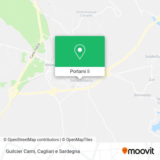 Mappa Guilcier Carni