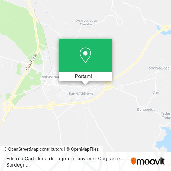 Mappa Edicola Cartoleria di Tognotti Giovanni