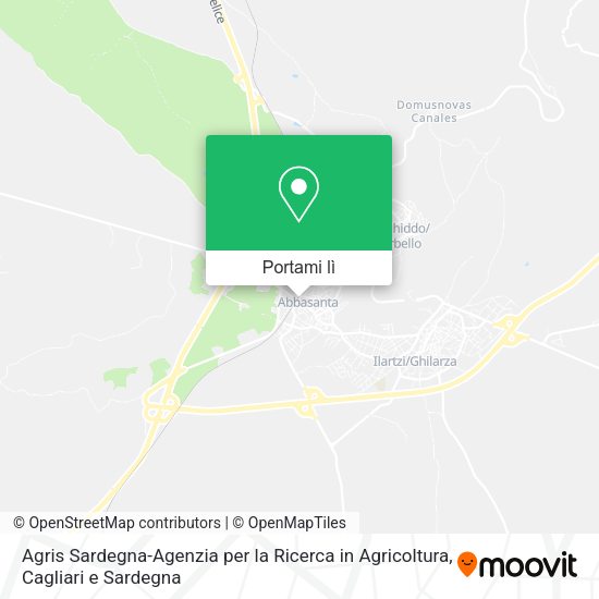 Mappa Agris Sardegna-Agenzia per la Ricerca in Agricoltura