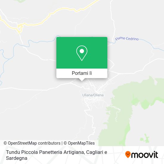 Mappa Tundu Piccola Panetteria Artigiana