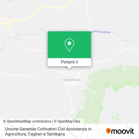 Mappa Unione Generale Coltivatori Cisl Assistenza in Agricoltura