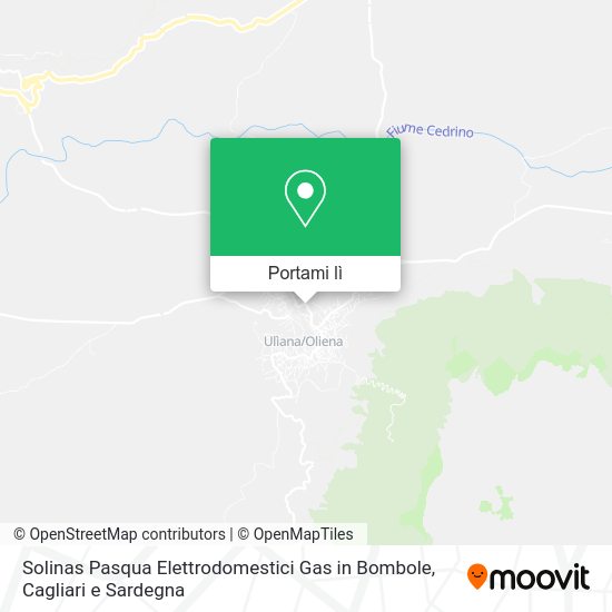Mappa Solinas Pasqua Elettrodomestici Gas in Bombole