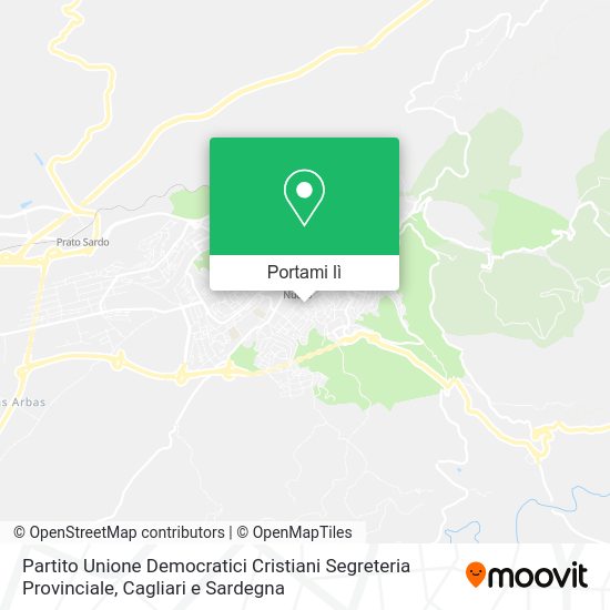 Mappa Partito Unione Democratici Cristiani Segreteria Provinciale