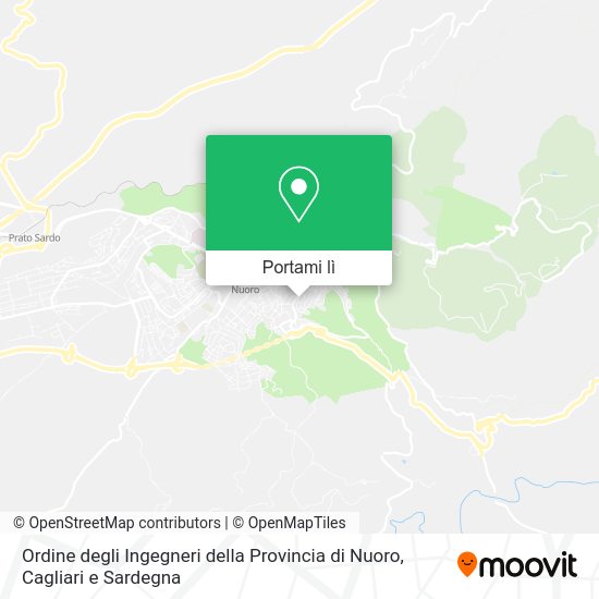 Mappa Ordine degli Ingegneri della Provincia di Nuoro