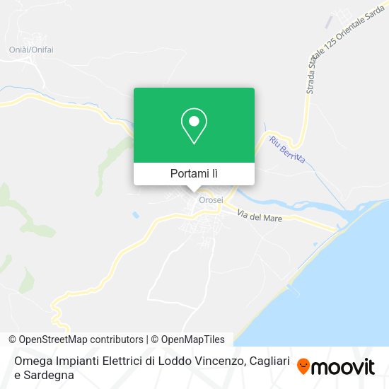 Mappa Omega Impianti Elettrici di Loddo Vincenzo