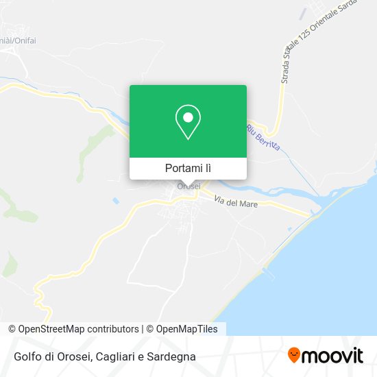 Mappa Golfo di Orosei