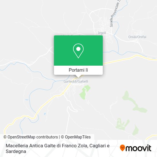 Mappa Macelleria Antica Galte di Franco Zola