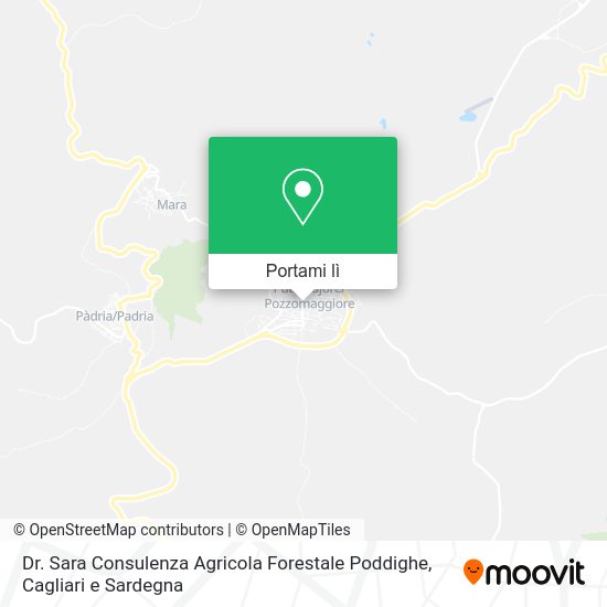 Mappa Dr. Sara Consulenza Agricola Forestale Poddighe
