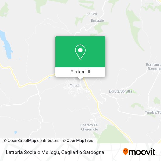 Mappa Latteria Sociale Meilogu