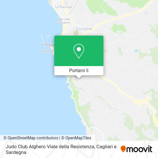 Mappa Judo Club Alghero Viale della Resistenza