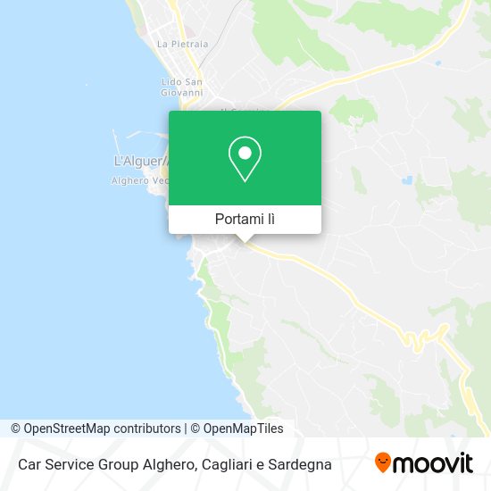 Mappa Car Service Group Alghero