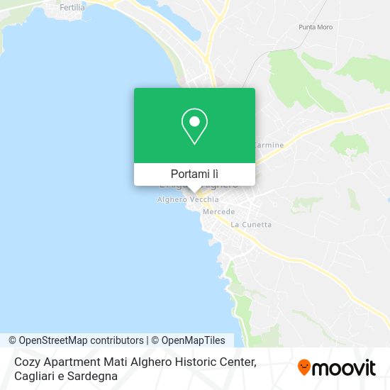 Mappa Cozy Apartment Mati Alghero Historic Center